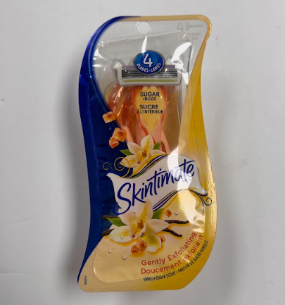 Skintimate Gently Exfoliating Vanilla Sugar disposable razors