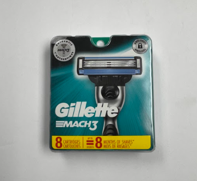  Gillette Mach3 men's razor blade refill cartridges